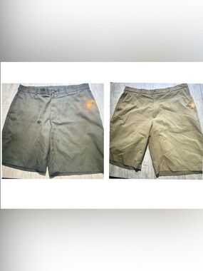 Walter Hagen Tan Flat-Front Chino Shorts & Grand Slam shorts for men 38 & 40